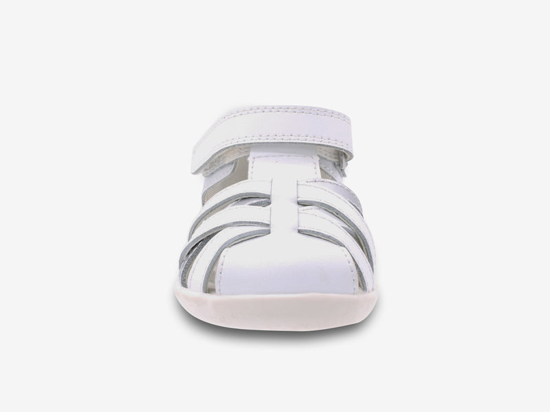 Surefit Jamie White Leather Baby Sandals