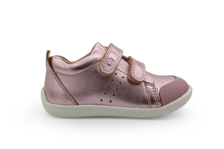 Surefit Kai Pink Metallic Leather Sneakers