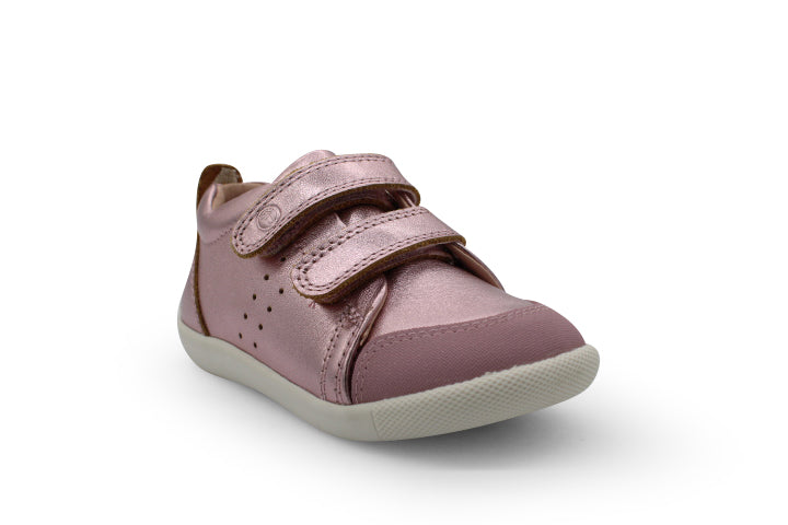 Surefit Kai Pink Metallic Leather Sneakers