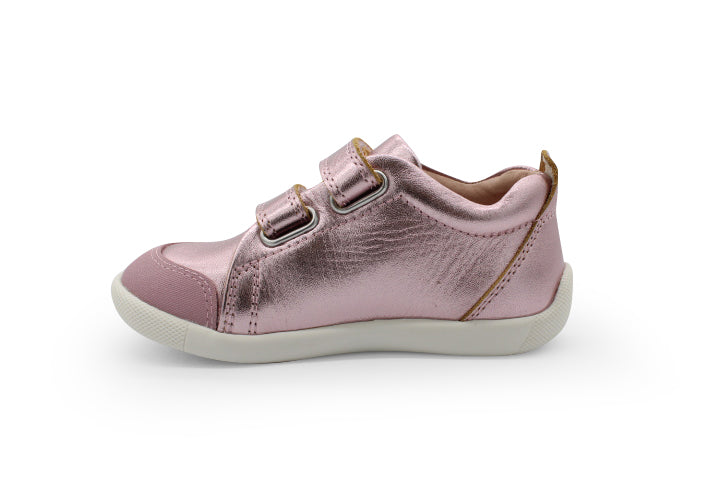 Surefit Kai Pink Metallic Leather Sneakers