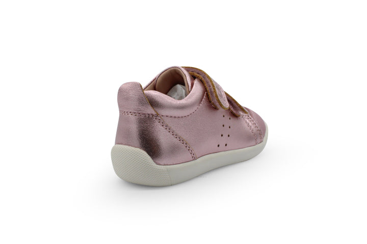 Surefit Kai Pink Metallic Leather Sneakers