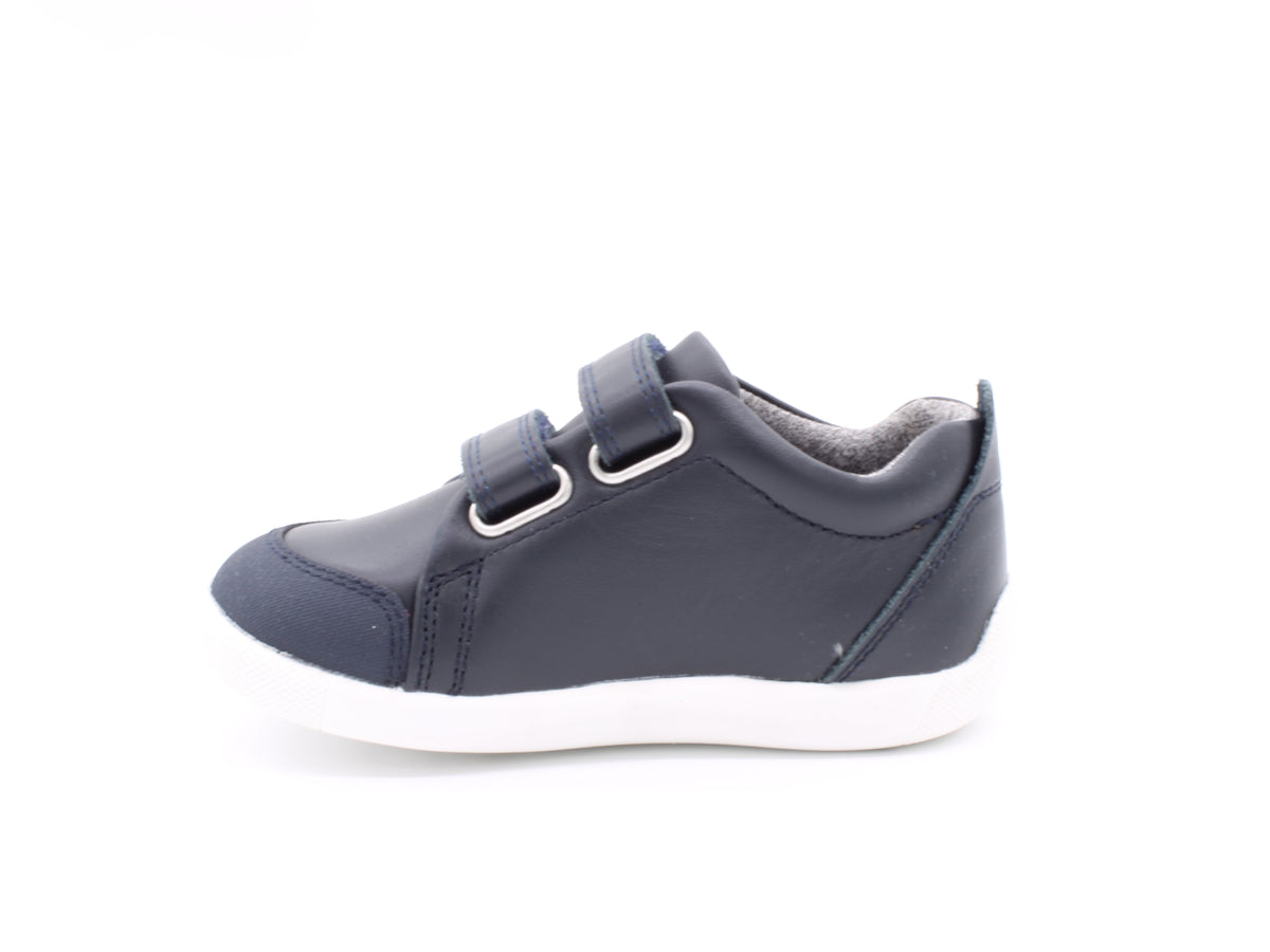 Surefit Kai Navy Leather Sneakers