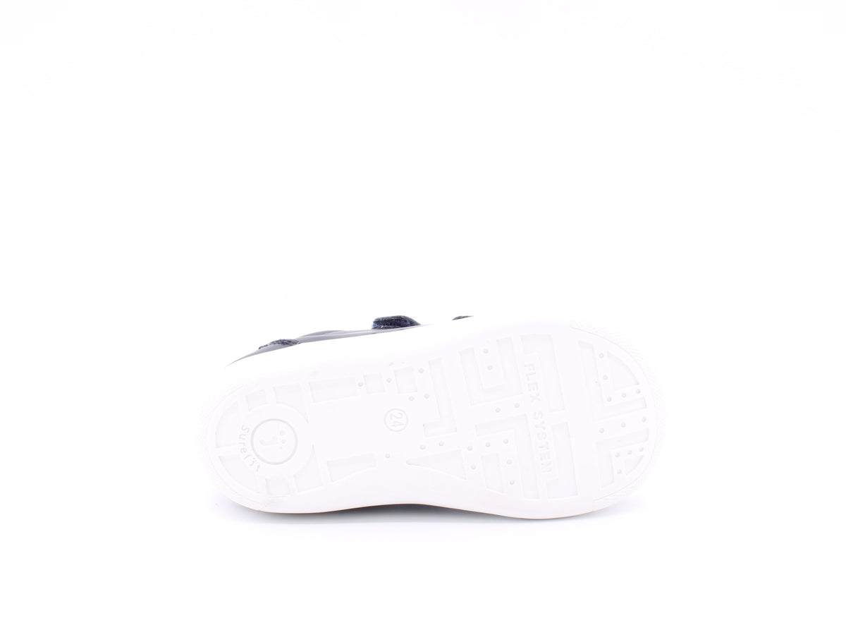 Surefit Kai Navy Leather Sneakers