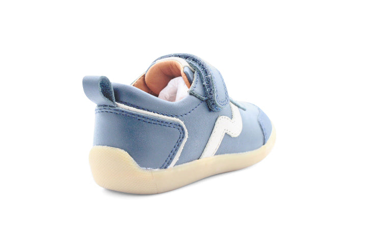 Surefit Kass Navy Leather Sneakers