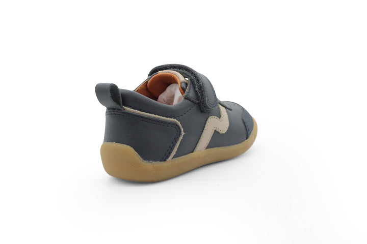 Surefit Kass Navy Leather Sneakers