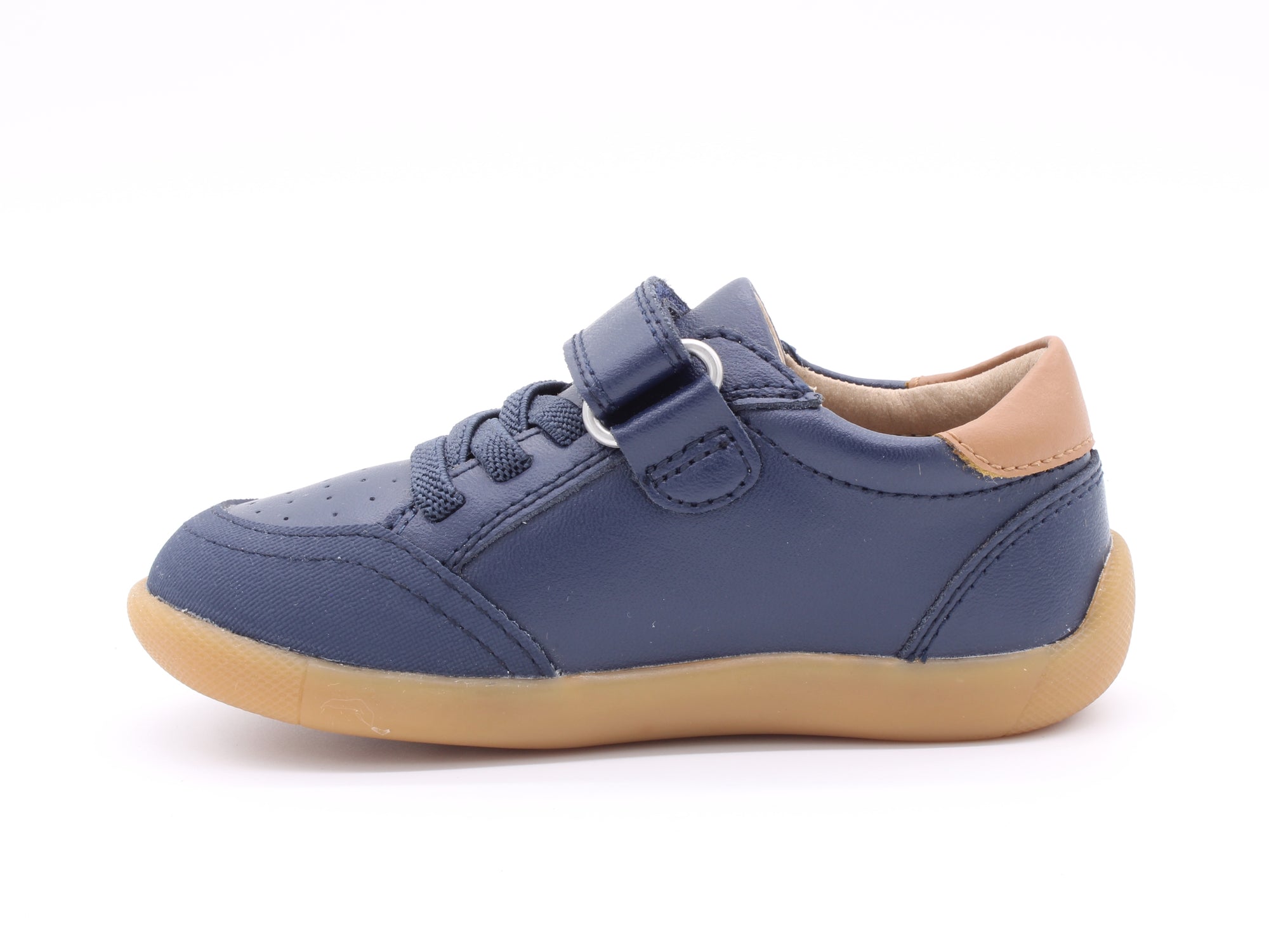 Surefit Kody Navy Leather Sneakers