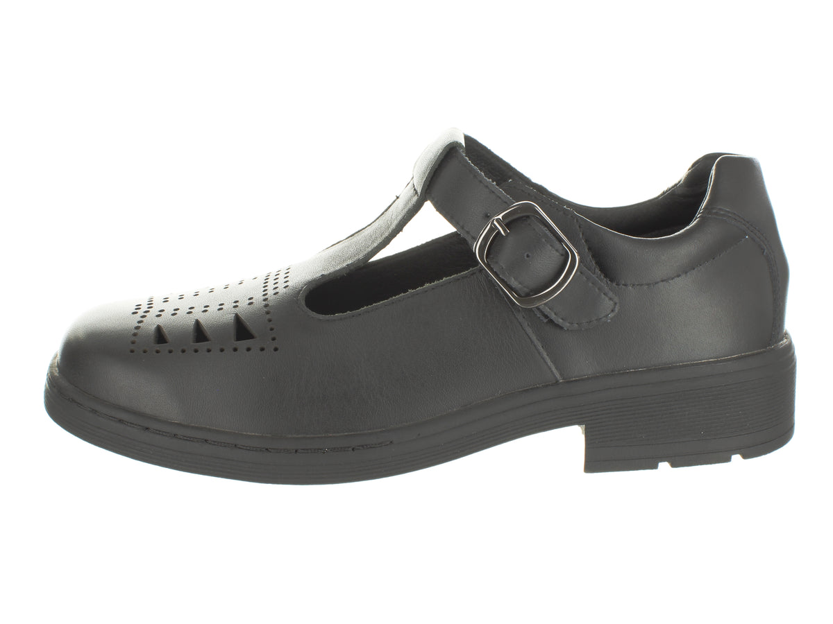Surefit Kora Black T-bar School Shoes