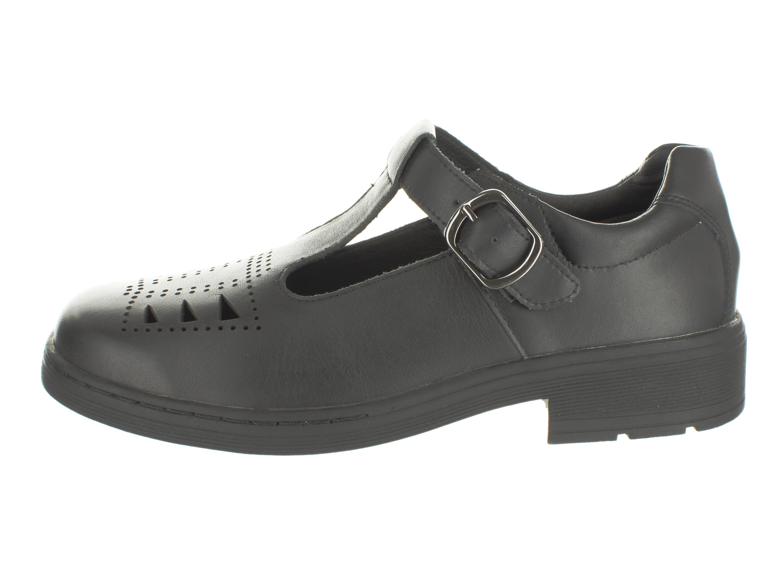 Surefit Kora Black T-bar School Shoes