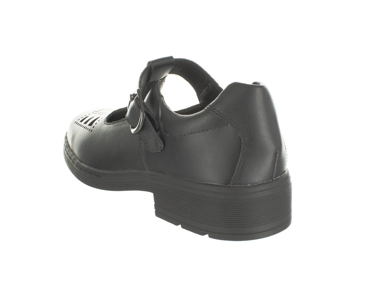 Surefit Kora Black T-bar School Shoes