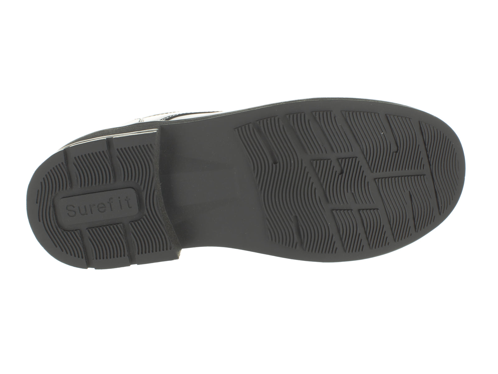 Surefit Krista Black Girls School Shoes