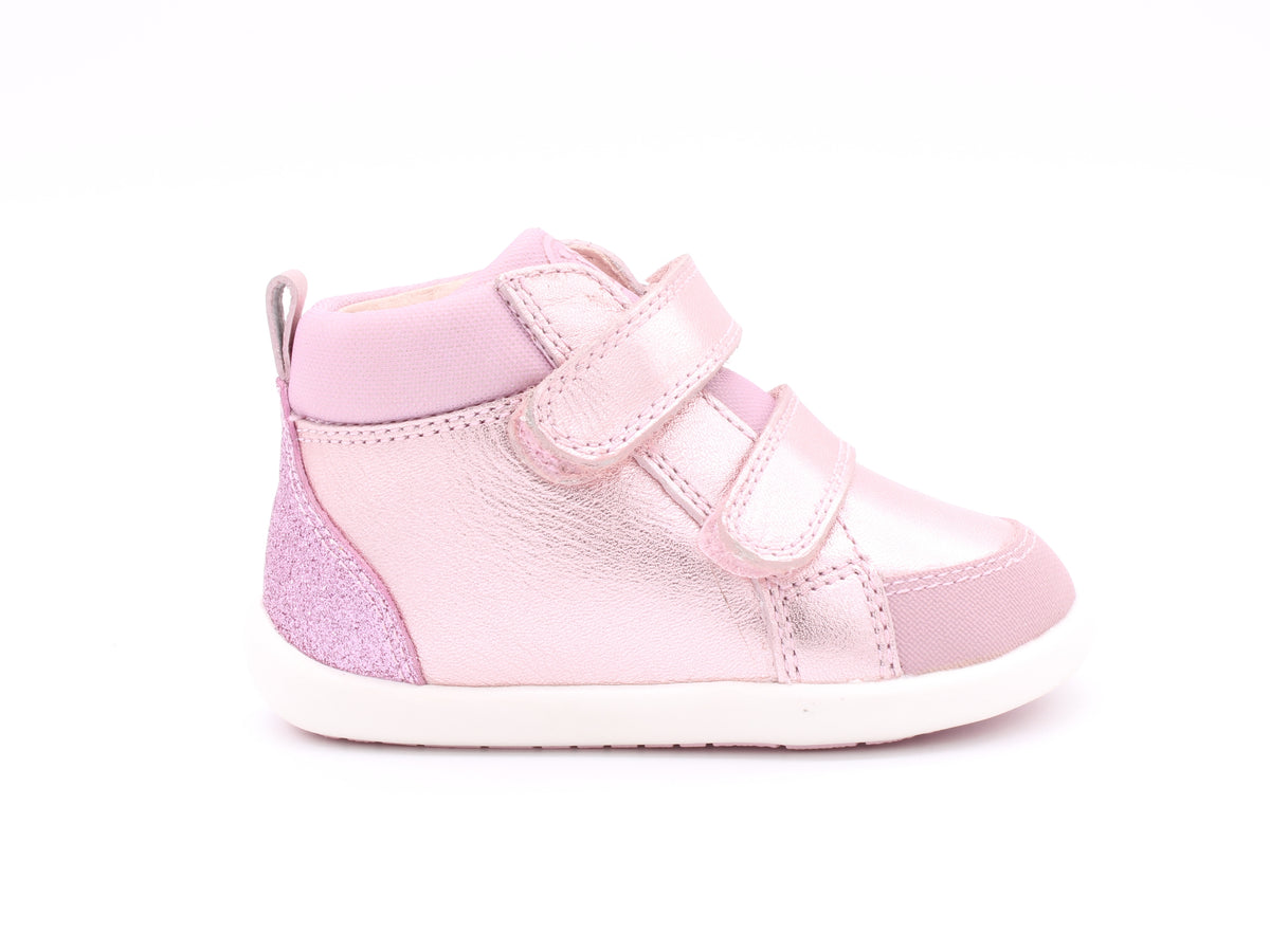 Surefit Max Metallic Pink Leather Baby Boots