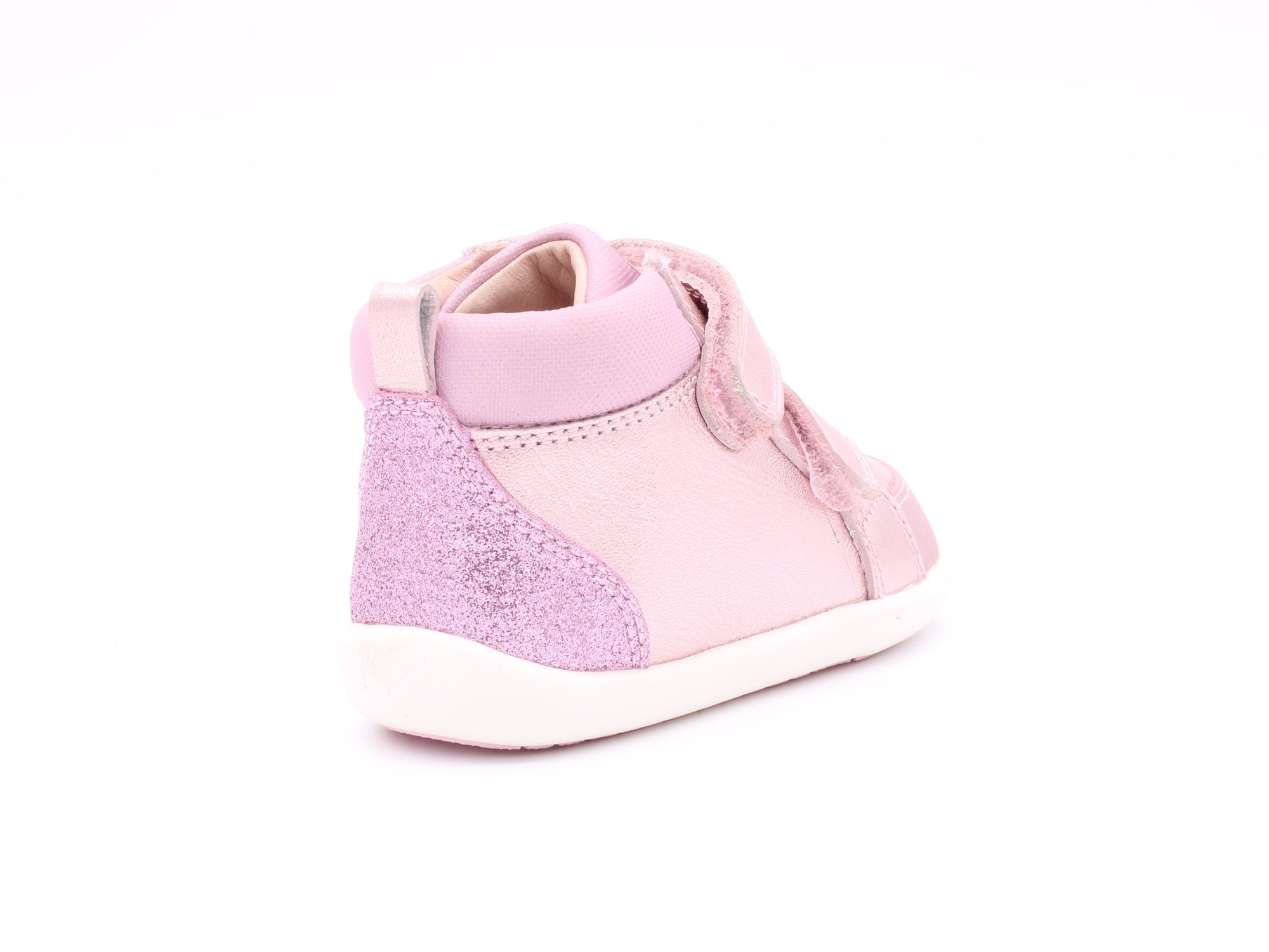 Surefit Max Metallic Pink Leather Baby Boots