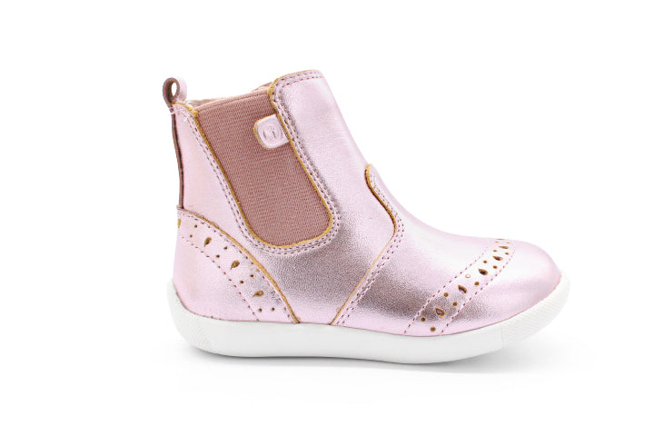 Surefit Mini Pink Metallic Toddler Boots
