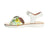 Surefit Olivia White Floral Girls Sandals