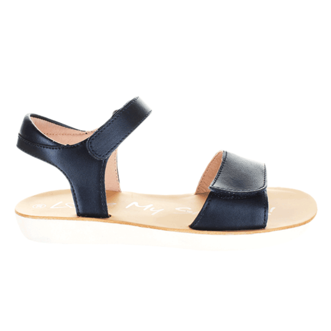 Surefit Opal Navy Shimmer Girls Sandals