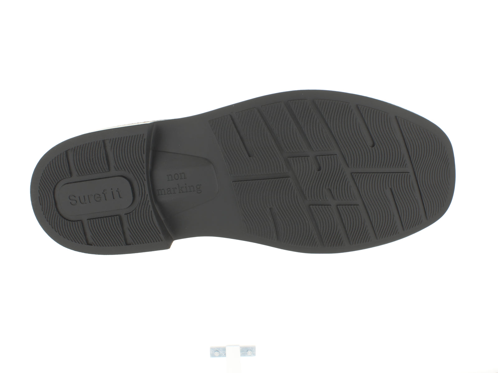 Surefit Rick Black Lace-Up School Shoes