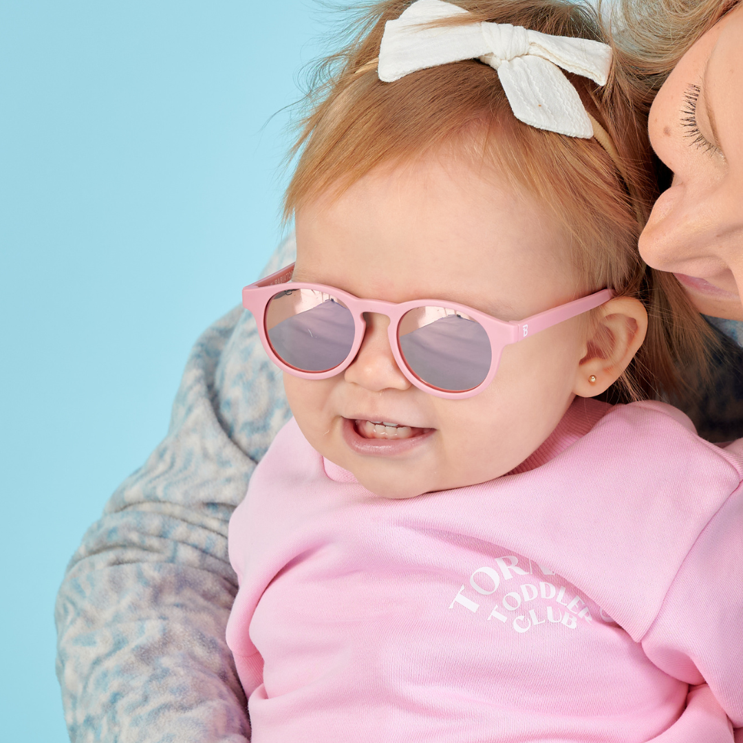 Polarised Keyholes - Pretty In Pink/Mirrored Lenses