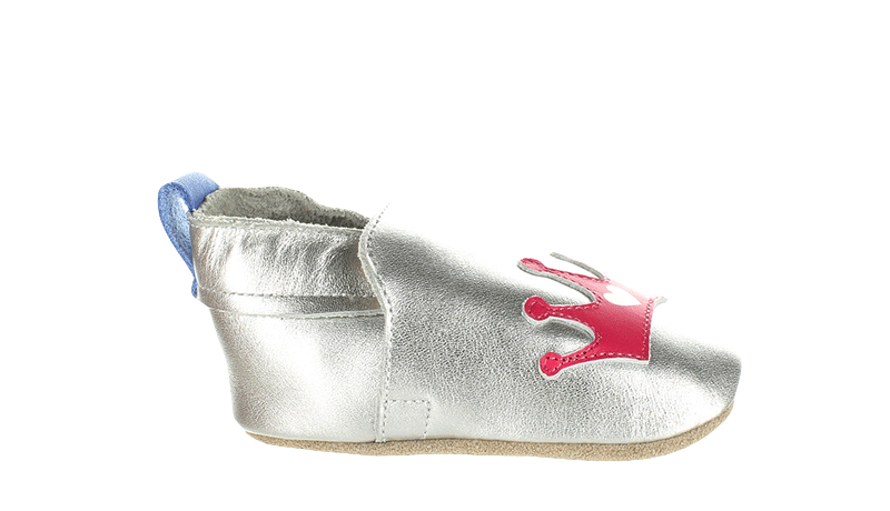 Surefit Riley Silver Baby Shoes