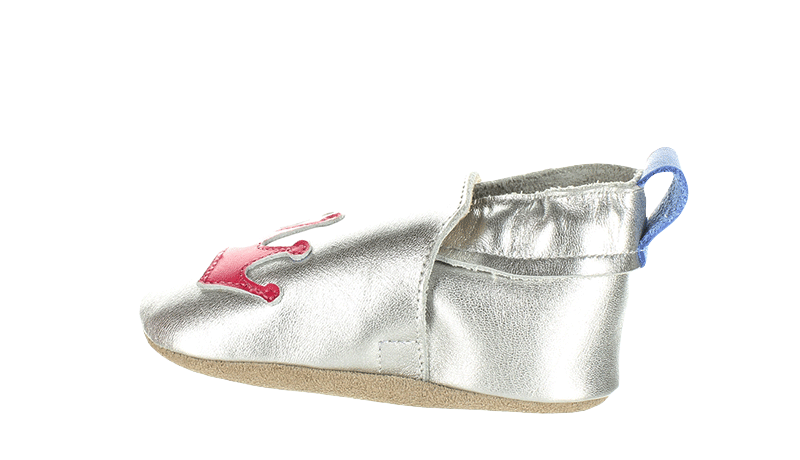 Surefit Riley Silver Baby Shoes