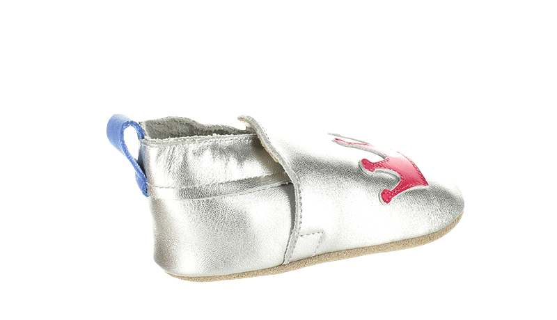 Surefit Riley Silver Baby Shoes