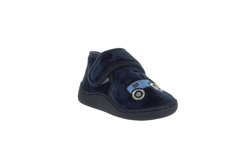 Surefit Tractor Navy Kids Slippers